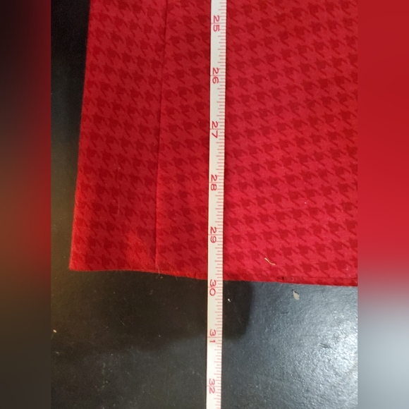Cabi red blazer / jacket with ruffle & houndstooth pattern, XS - Picture 16 of 16